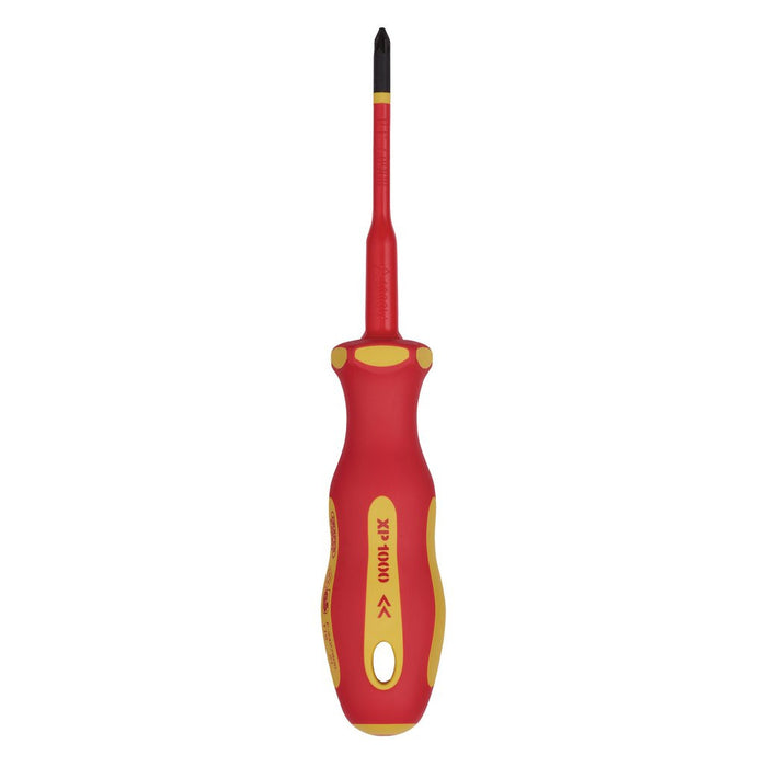 Draper Tools XP1000® VDE Slimline PZ Type Screwdriver No.1 x 80mm 02165