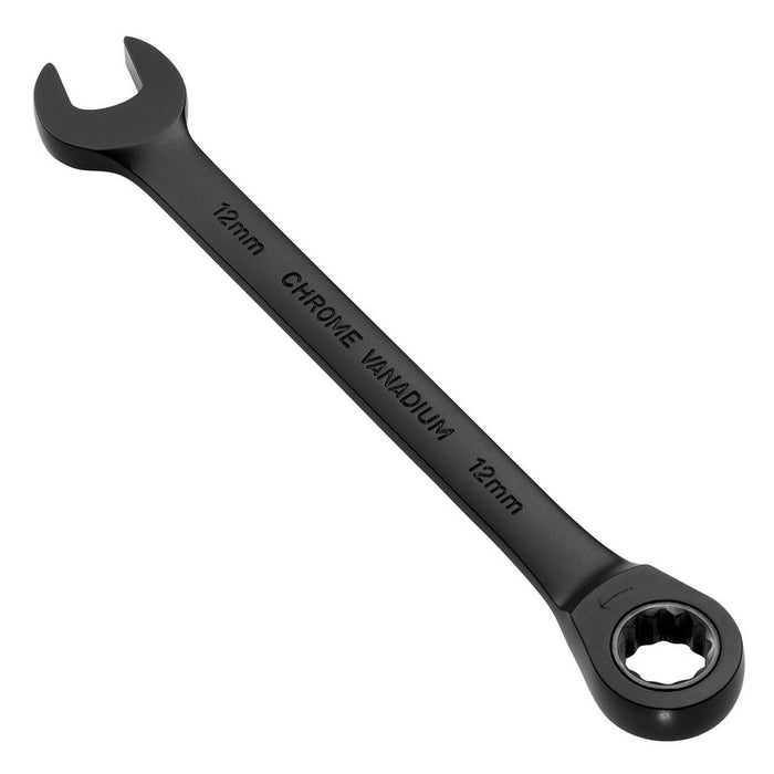 Draper Tools Expert HI-TORQ Metric Ratchet Combination Spanner 12mm Black