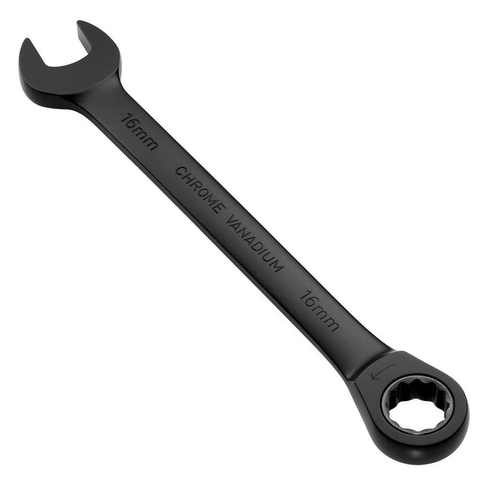 Draper Tools Expert HI-TORQ Metric Ratchet Combination Spanner 16mm Black