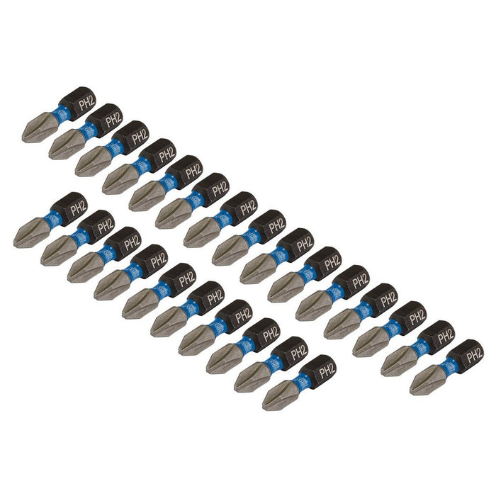 Draper Expert Cross Slot/PH Type Impact Screwdriver Bits PH2x 25mm 1/4