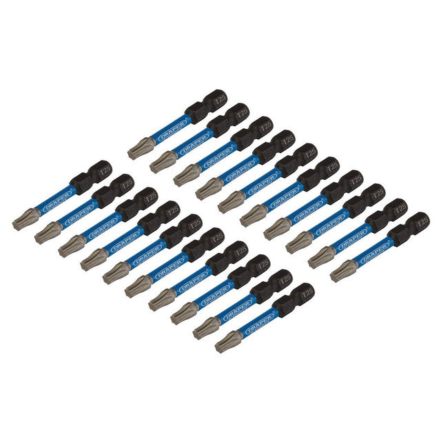Draper Expert TX-STAR® Impact Screwdriver Bits T25 x 50mm 1/4