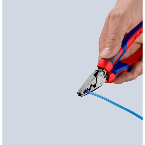 Knipex 97 72 180 Crimping Pliers for Wire Ferrules