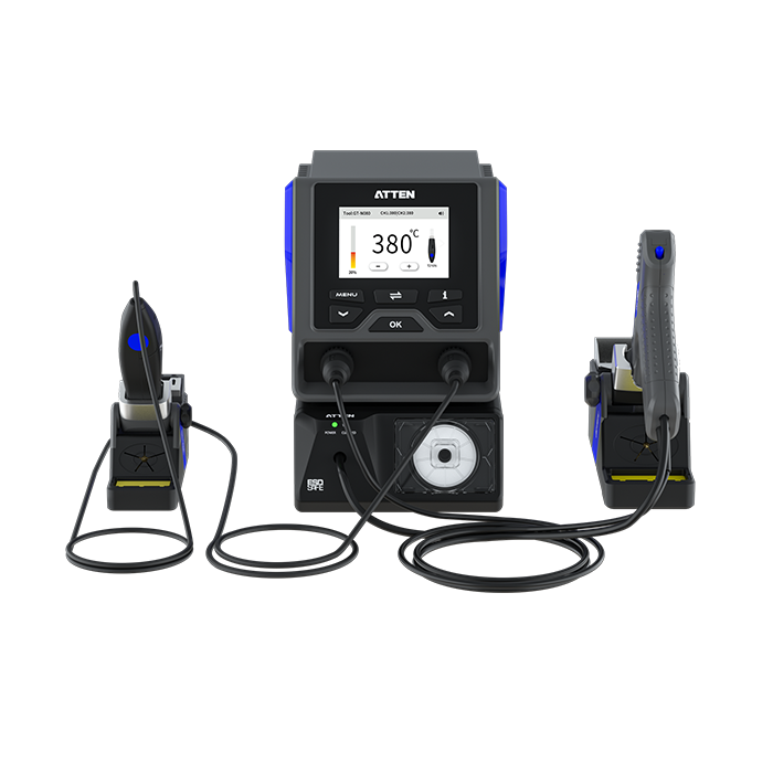 Atten GT-6302C High Power Soldering/Desoldering Station with GT-X151 Gun + GT-N080 Tweezers