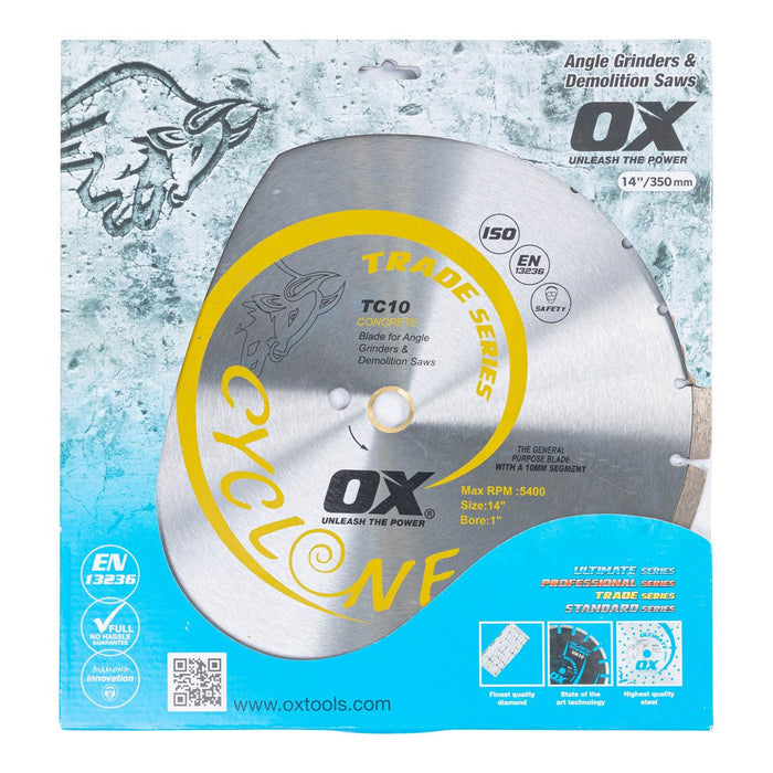 OX Tools Trade 14in Diamond Blade - General Purpose / Concrete