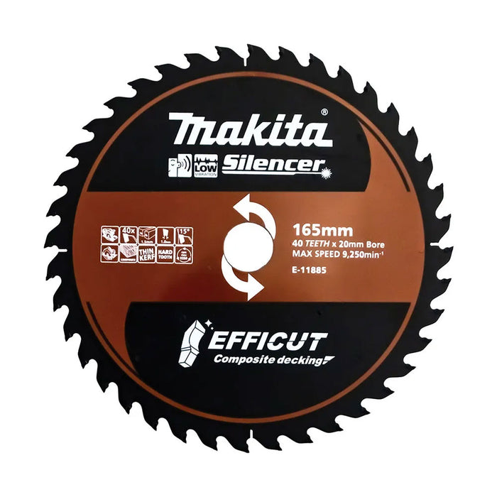 Makita Efficut Composite TCT Saw Blade 165mm x 20 x 40T