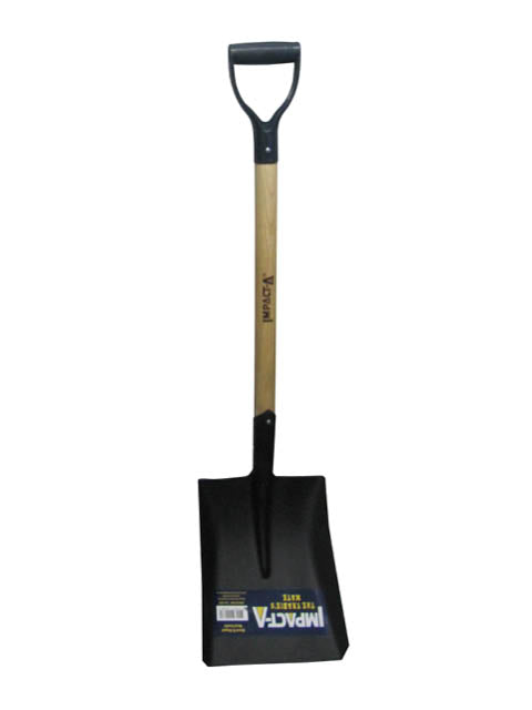 Impact-A D-Shape Shovel Wood Handle Square Shovel Head