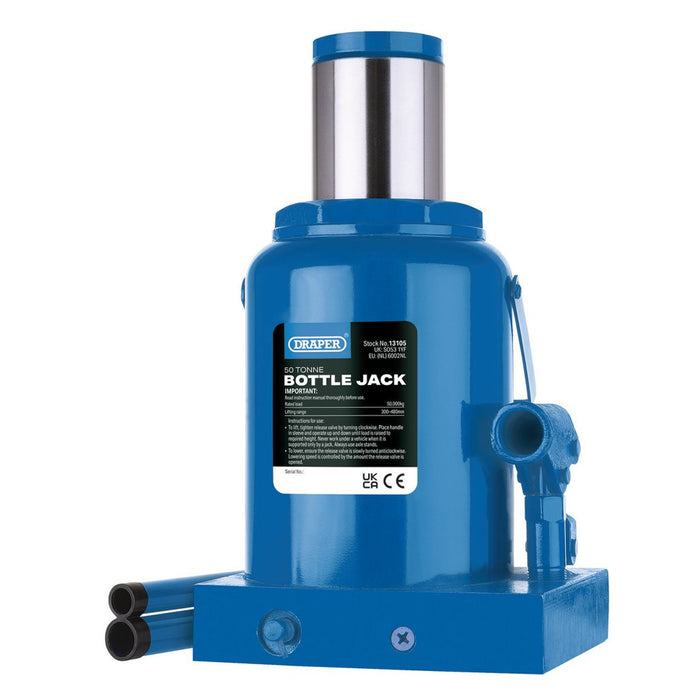 Draper Tools Hydraulic Bottle Jack, 50 Tonne 13105