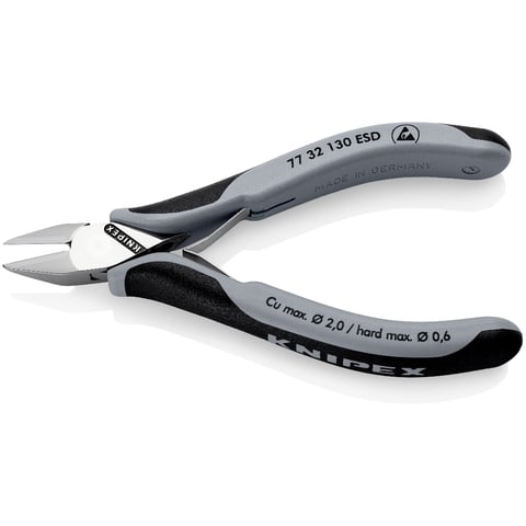 Knipex 77 32 130 ESD Electronics Diagonal Cutters ESD with Box Joint