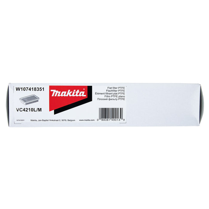Makita PTFE Flat Filter - VC4210L / VC4210M