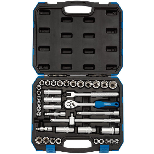 Draper Tools 3/8 Sq. Dr. Combined MM/AF Socket Set (39 Piece)