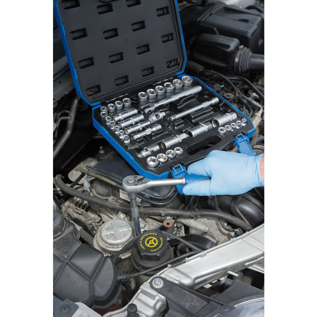 Draper Tools 3/8 Sq. Dr. Combined MM/AF Socket Set (39 Piece)