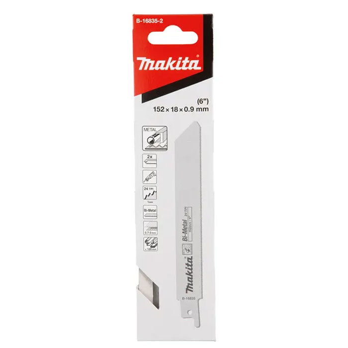 Makita Recipro Blade Bi-Metal 152mm - 24Tpi (5Pk)