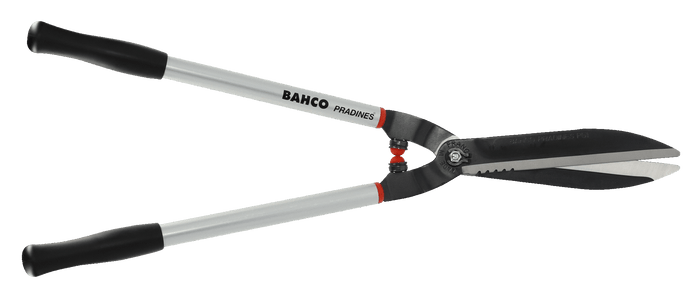Bahco Hedge Shears Straight Edge Blades - Long Super Light Aluminium Handles