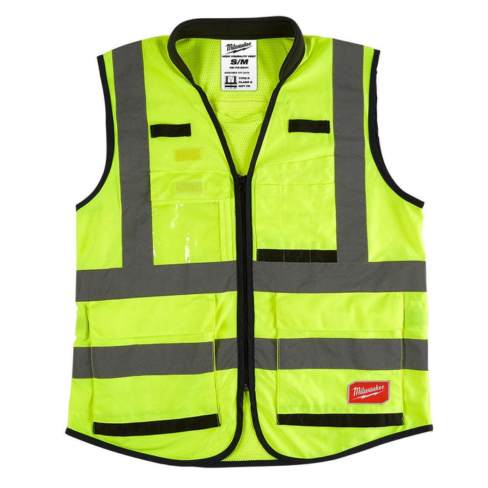 Milwaukee Premium High Visibility Vest Yellow Size L/XL