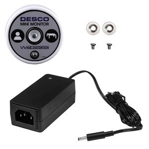 Desco 19342 Mini Monitor with Universal Power Adapter