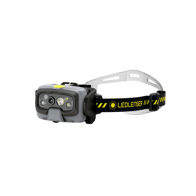 Ledlenser HF8R Work 1600lm Rechargeable IP68 Adaptive Light Beam Technology Robust Headlamp Yellow
