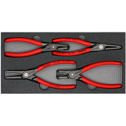 Knipex 00 20 01 V09 Precision Circlip Plier Foam Tray Set 4 Pce