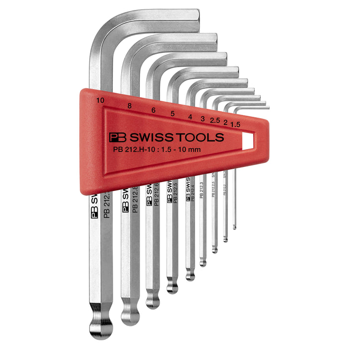 PB Swiss 9 Pce Metric Ball End Hex Key Set (1.5-10mm)