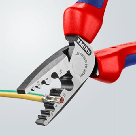 Knipex 97 72 180 Crimping Pliers for Wire Ferrules