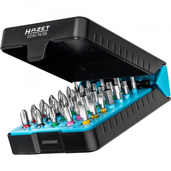 Hazet 36 Pce Screwdriver Bit Set 1/4in Hex 2240N/36