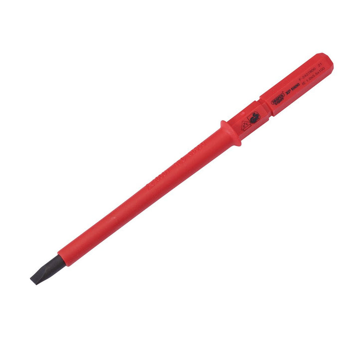 Draper Tools XP1000® VDE Plain Slot Interchangeable Screwdriver Blade 5.5x100mm 24739