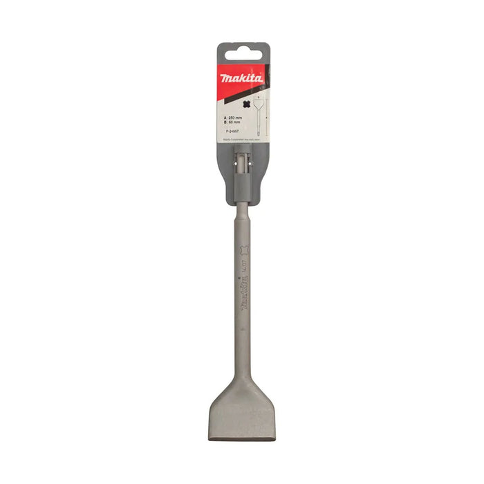 Makita Sds Plus Shank 60 x 250 Wide Flat Chisel Bit Angled
