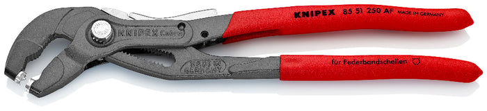 Knipex 85 51 250 AF Spring Hose Clamp Pliers with Retainer