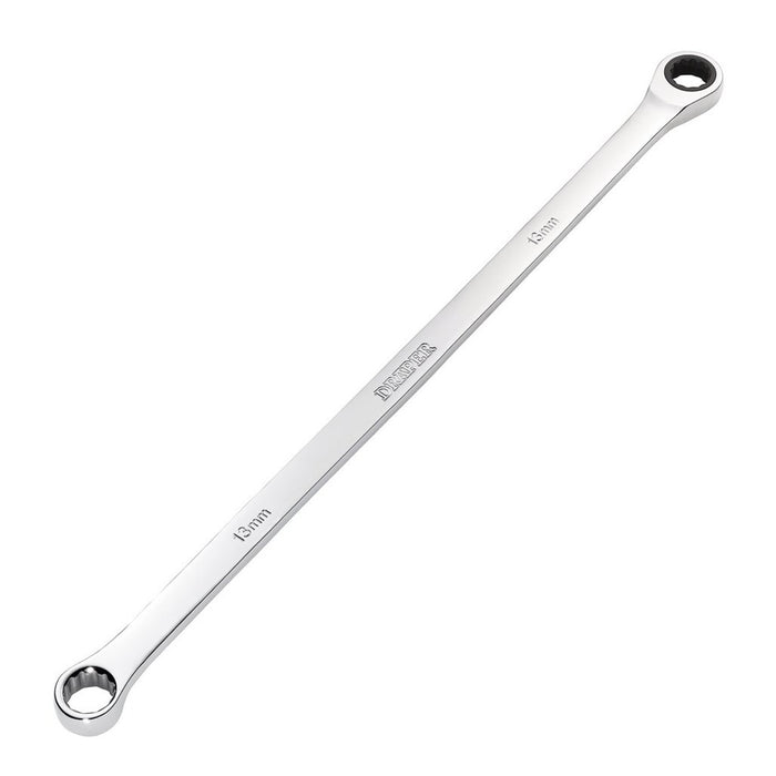 Draper HI-TORQ® Metric Extra-Long Double Ring Ratchet Spanner, 13mm