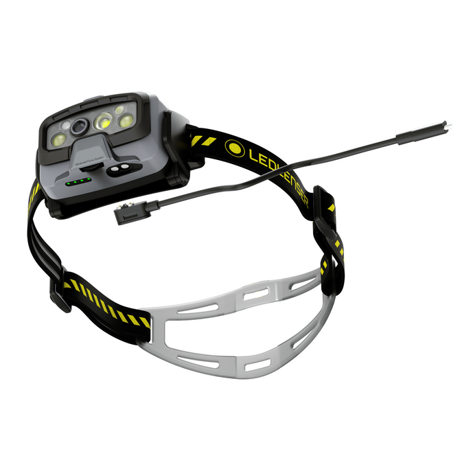 Ledlenser HF8R Work 1600lm Rechargeable IP68 Adaptive Light Beam Technology Robust Headlamp Yellow