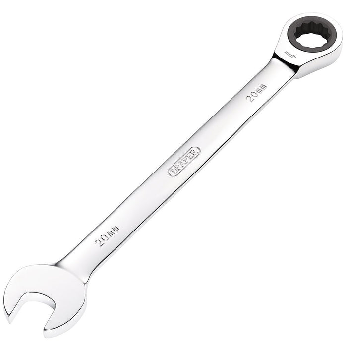 Draper Tools Metric Ratcheting Combination Spanner 20mm 31019