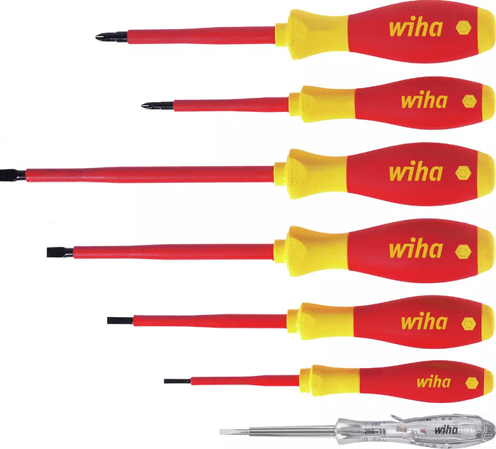 Wiha VDE Screwdriver Set SoftFinish 7 Pce 00834