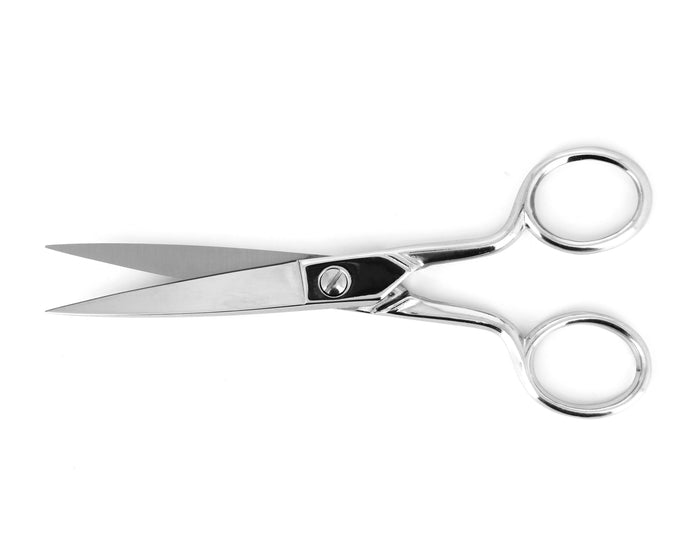 Ideal-Tek Carbon Steel Nickel Plated ProCut Scissors 372S-Y60.NP Fine Straight Blade 155mm