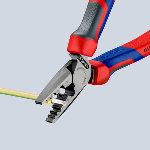 Knipex 97 72 180 Crimping Pliers for Wire Ferrules