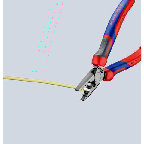 Knipex 97 72 180 Crimping Pliers for Wire Ferrules