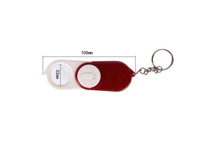 Pocket Magnifier X10 With LED Light