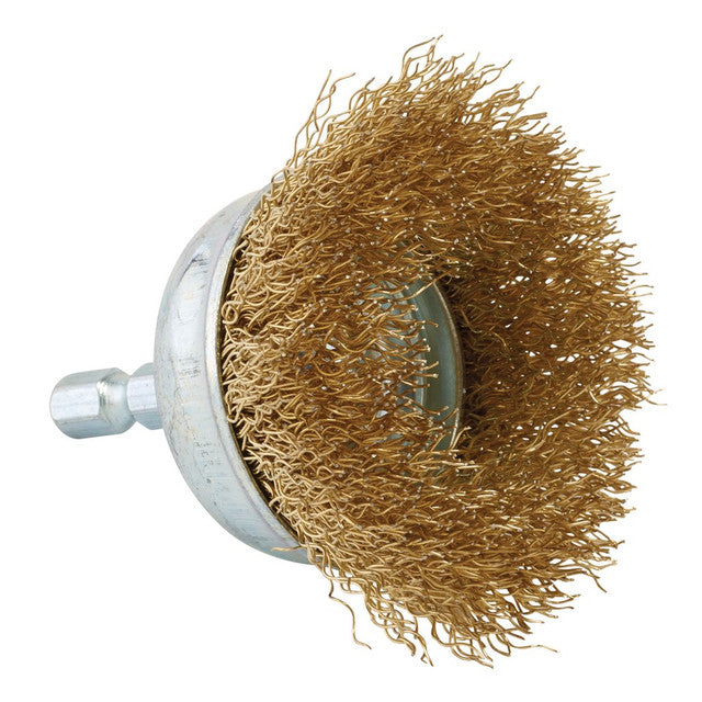 Draper Tools Brassed Steel Crimped Wire Cup Brush 50mm
