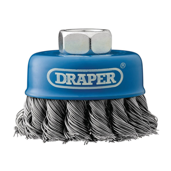 Draper Tools 65mm M14 Twist Knot Wire Cup Brush 41447