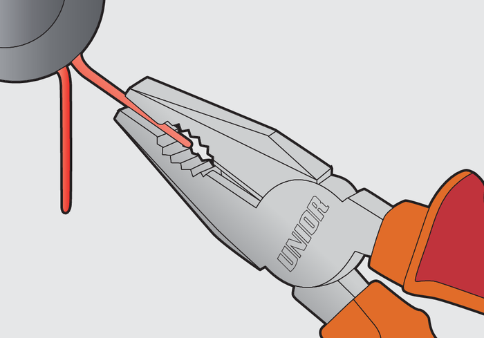 Unior 420/1VDEBI Linemen`s Pliers VDE 180mm
