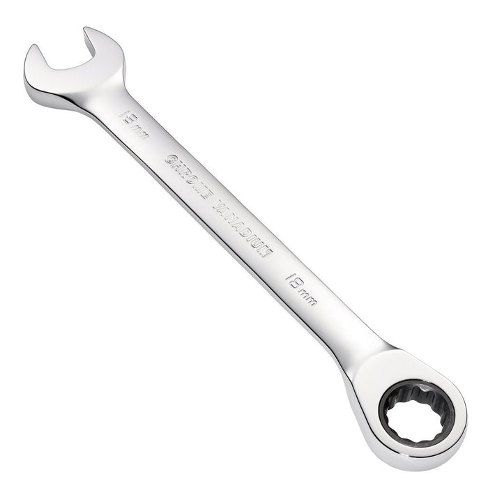 Draper Tools 18mm Draper Hi-Torq® Metric Reversible Ratcheting Combination Spanner 52006