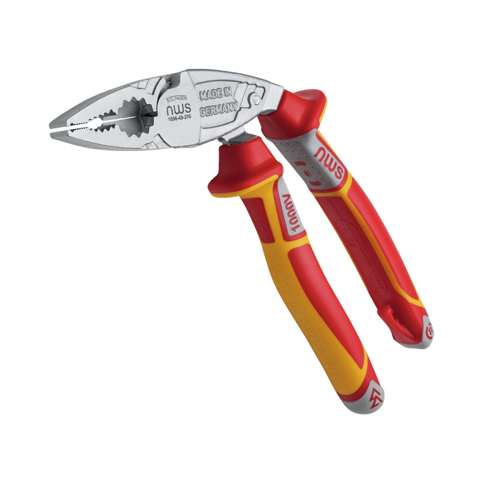 NWS 1096-49-VDE-200-SB Ergonomic High Leverage Combination Pliers ErgoCombi VDE