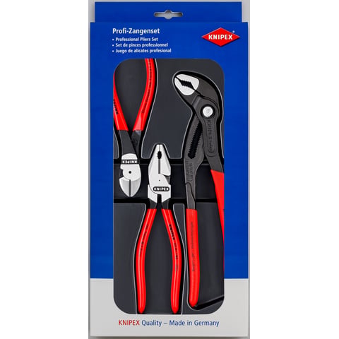 Knipex 00 20 10 Power Pack Plier Set, 3 Pce