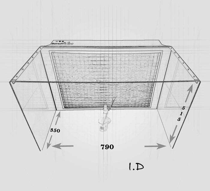 BenchVent Dual Speed Filter Cabinet (700 x 515 x 610) BV700S-C