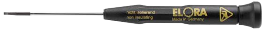 Elora Electronic Screwdriver ESD plain slot 600-IS 0.8x60 ESD