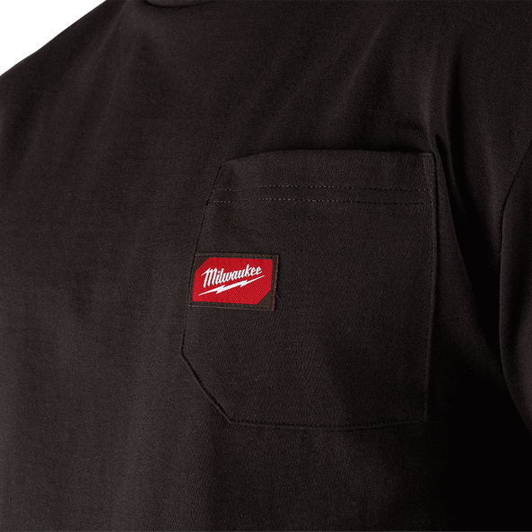 Milwaukee Heavy Duty Pocket Tee Short Sleeve Black - L