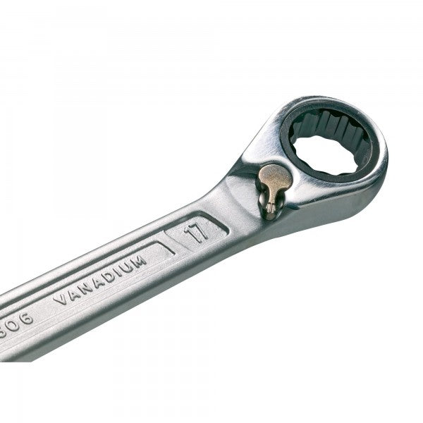 Hazet 6 Pce 12 Point Ratcheting Combination Wrench Set 8-19mm 606N/6