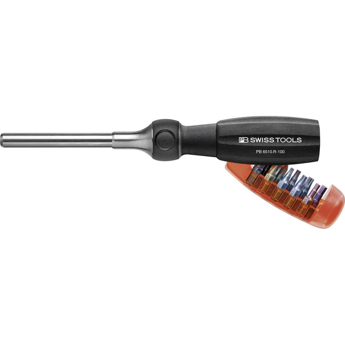 PB Swiss 6510 R-100 Insider Pro Ratchet Handle with 10 PrecisionBits