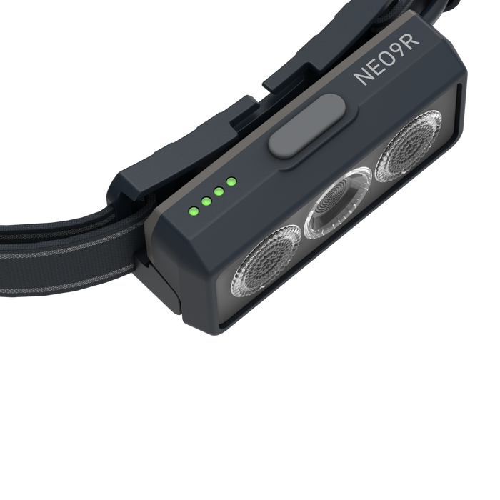 Ledlenser NEO9R 1200lm Xtreme Twin LED Fusion Beam Rechargeable Running Headlamp Grey