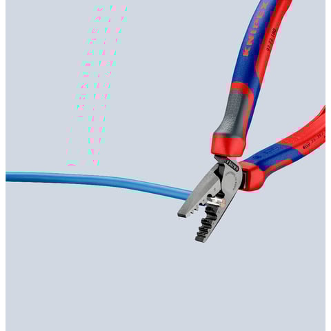 Knipex 97 72 180 Crimping Pliers for Wire Ferrules