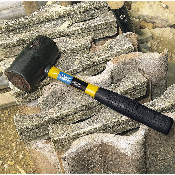 Draper Tools Rubber Mallet with Fibreglass Shaft 680g/24oz 72020