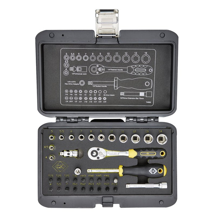 C.K Sure Drive 36 Piece Socket Set 1/4
